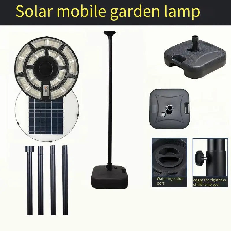 Solar Lamp Post Light - 78-Inch Outdoor Garden Pole Lamp with Removable Head and IP67 Waterproof Design