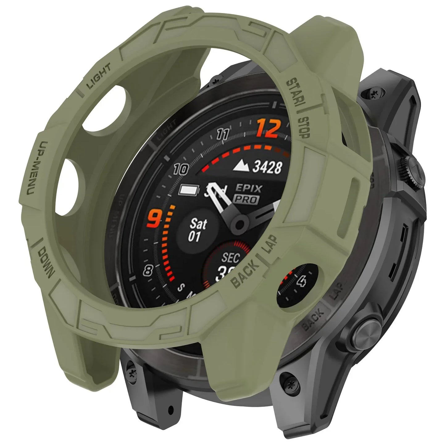 Hollow Protective Silicone Case for Garmin — Bumper Cover for Fenix 7/7S/7X and Epix Pro (42mm, 47mm, 51mm)