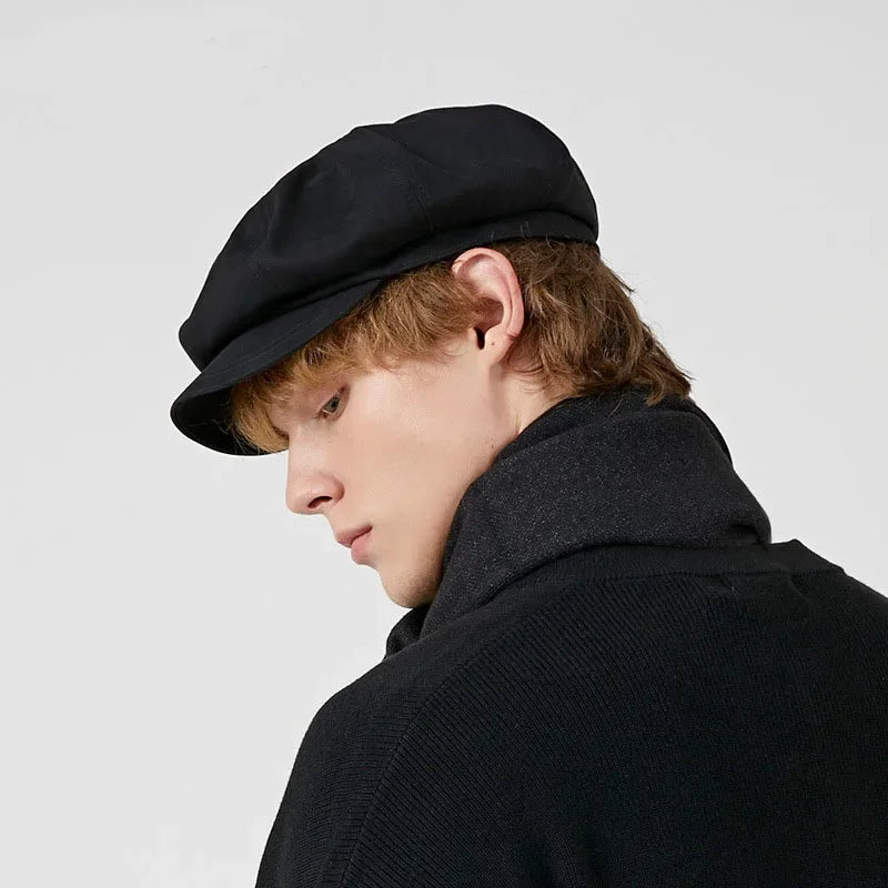 Fashion Beret Hat for Men and Women - Spring Summer Versatile Classic Casquette, Retro Octagonal Painter Sun-Cap for Teens