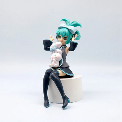 20cm Hatsune Miku x Cinnamoroll Anime Figure – Kawaii PVC Action Doll Toy Gift for Adults