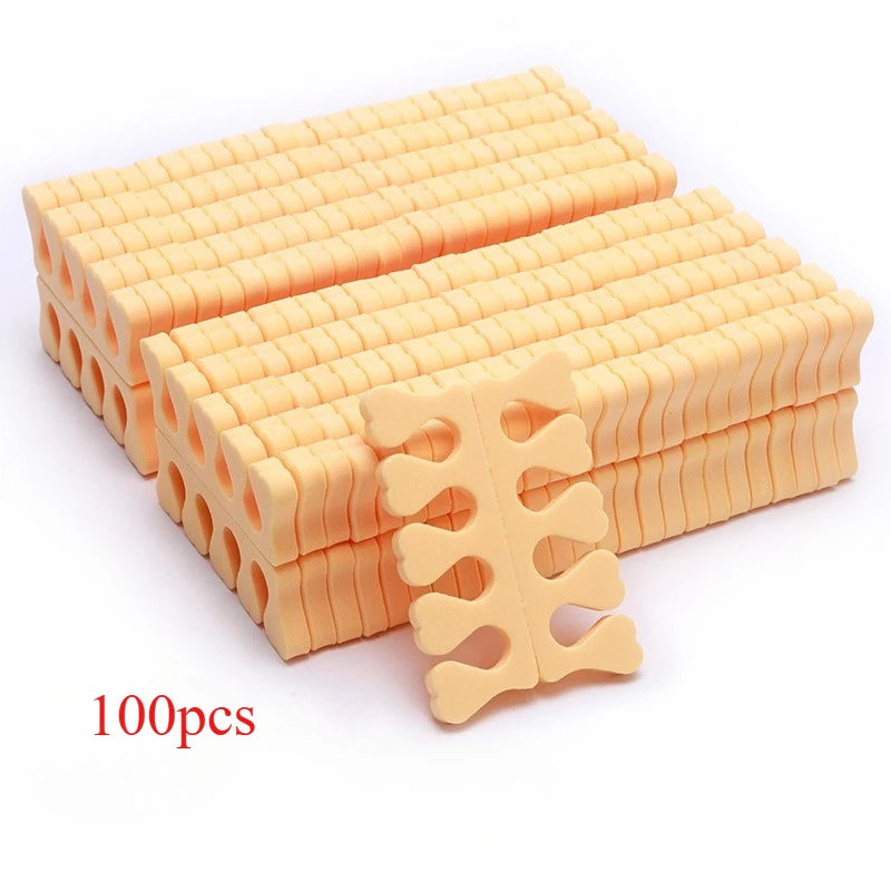 Nail Art Toe Separators - Soft Sponge Finger & Foot Dividers for Manicure Pedicure Kits
