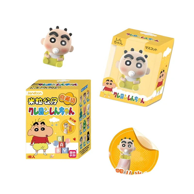 Crayon Shin-Chan Anime Blind Box Figures — Dinosaur Diary Baby Rice Grains Doll, Creative Collectible Toy for Kids & Gifts