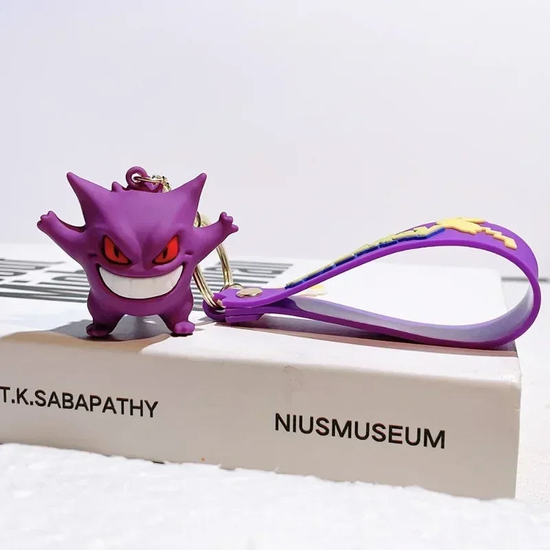 Kawaii Pokemon Key Ring – Pikachu, Charmander, Psyduck Cartoon Pendant
