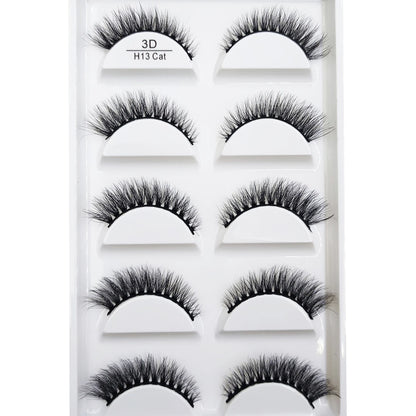 38 Styles 5 Pairs 3D Mink False Eyelashes – Natural Fake Lashes Makeup Beauty Tools