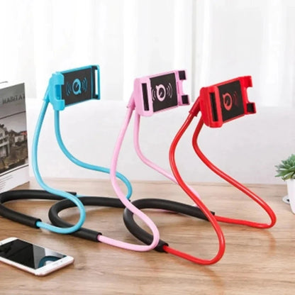 Flexible Neck Phone Holder - Hands-Free Lazy Necklace Stand for Smartphones & Tablets