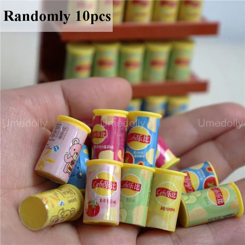 1/6 Miniature Dollhouse Supermarket Set – Mini Snacks & Drinks for Blythe & BJD Dolls