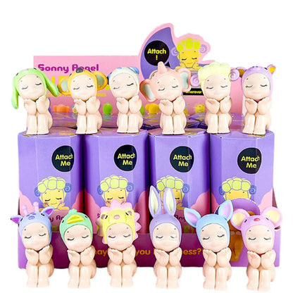 Anime Angel Cute Doll — Dreaming Sitting Mini Figure Ornament for Kids & Collectors