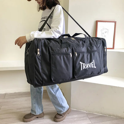 Foldable Travel Bag Y36A – Large Capacity Waterproof Business & Sports Duffel, Wear-Resistant Portable Handbag