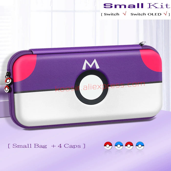 Cute Carrying Case for Nintendo Switch — Hard Shell Storage & Shoulder Bag for Switch OLED Console & Accessories