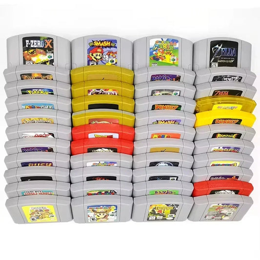 N64 64-Bit Game Cartridge – Bros. Series & Banjo-Kazooie Video Game Console Card