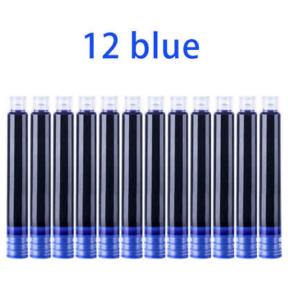 Colorful Fountain Pen Ink Cartridges - 12-60PCS 3.4mm Ink Sac Refills for Drawing, School & Office Writing Supplies