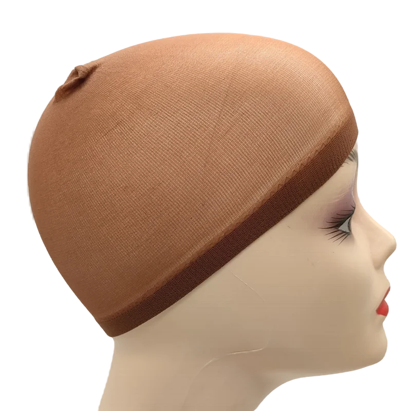 Ventilated Nylon Mesh Wig Cap – Stretchy, Breathable, Extra Thin Stocking Hairnets for Wigs, Available in 1/6/12 Bags