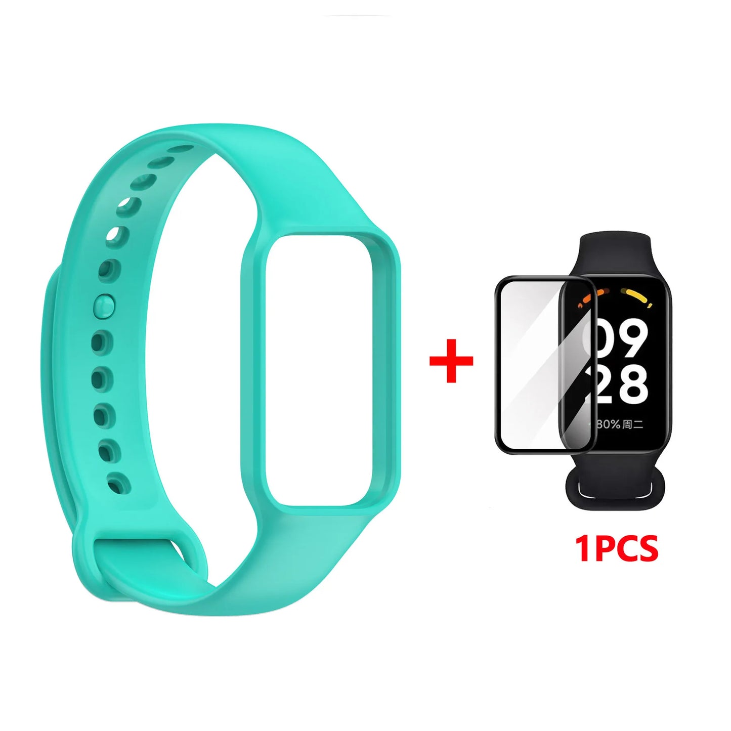 Replacement Silicone Strap for Redmi Smart Band 2 — Compatible with Xiaomi Smart Band 8, Adjustable Fitness Wristband