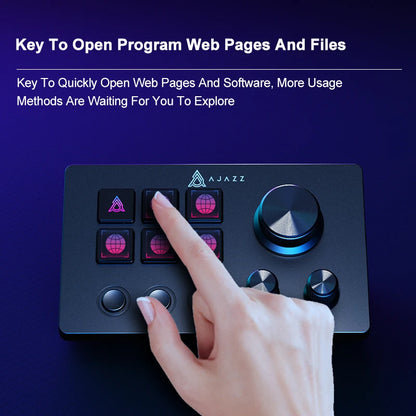 Ajazz AKP03E Desktop Helper Console – Programmable Macro Mini Keyboard with Custom Buttons for Multi-Scenario Use