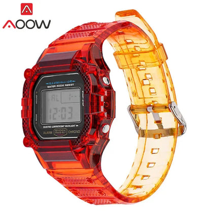 Transparent TPU Resin Watch Band and Bezel Kit for Casio G-SHOCK DW-5600 GW-M5610 GLS-5600 - Protective Replacement Strap and Case Set