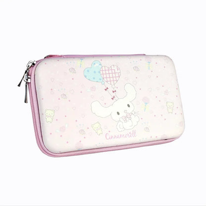 PU Carrying Case for New 2DSXL/3DSXL – Waterproof, Dustproof Console Storage Bag, Black & Pink Zipper Case