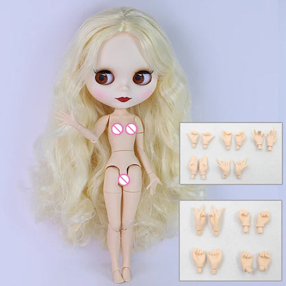 ICY DBS Blythe Doll 1/6 BJD – 30cm Joint Body Set with Random Eyes, Anime Girl Toy Gift