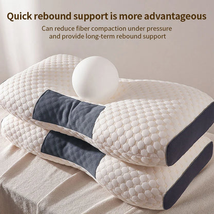 2024 New Neck Pillow – Cervical Orthopedic Soybean Fiber Massage Pillow for Sleep & Neck Protection