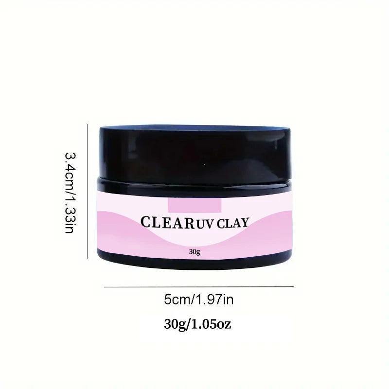 3D Resin UV Clay 100g — Non-Toxic DIY Sculpting Material for Handcrafts & Silicone Molds, Clear