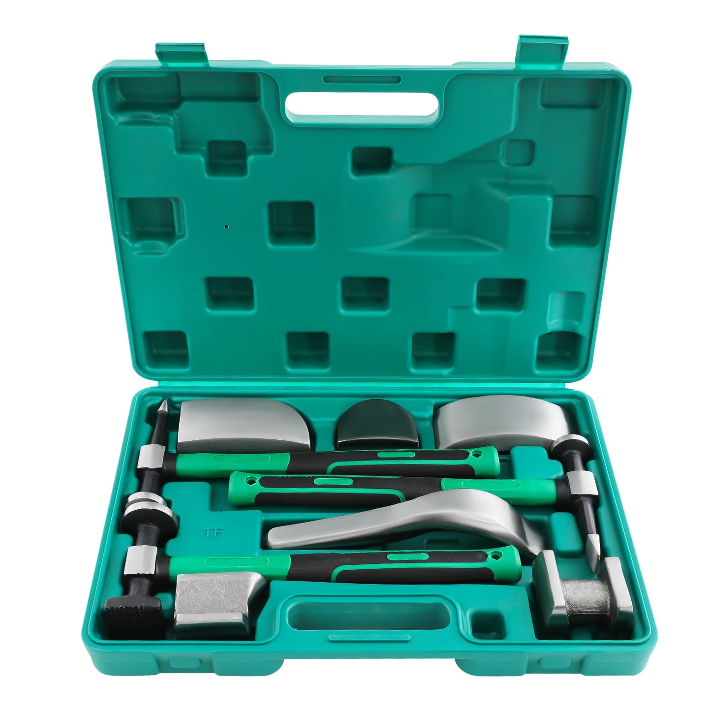 9PCS Car Dent Repair Tool Kit – 45# Steel Hammer & Lining Irons Set for Auto Body Repair, Motorcycle & Sheet Metal Fixing