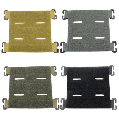 Molle Patches Attachment Hook & Loop Panel - DIY Badge Display Holder for Bags, Backpacks, and Vests