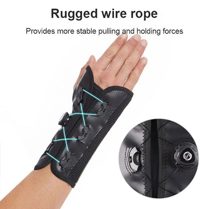 GOBYGO Knob Wrist Guard — Adjustable Tendon Sheath Brace with Removable Steel Plate for Comfort, Fixation & Compression Protection
