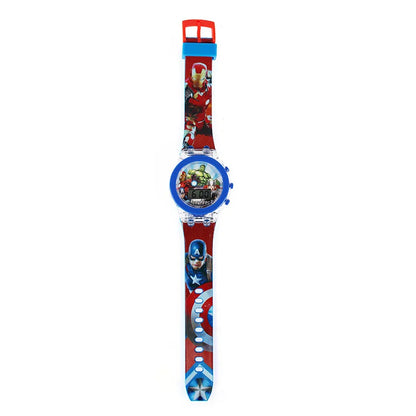 Flash Light Spiderman Kids Watch – Cartoon Hello Kitty & Mickey Design for Boys & Girls, Student Gift with Free Shipping