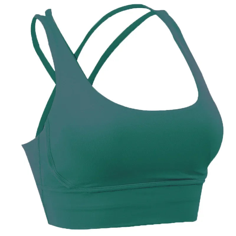 Women’s Summer Crossback Sports Bra — Breathable Fitness & Yoga Tank Top | Gym Crop Top