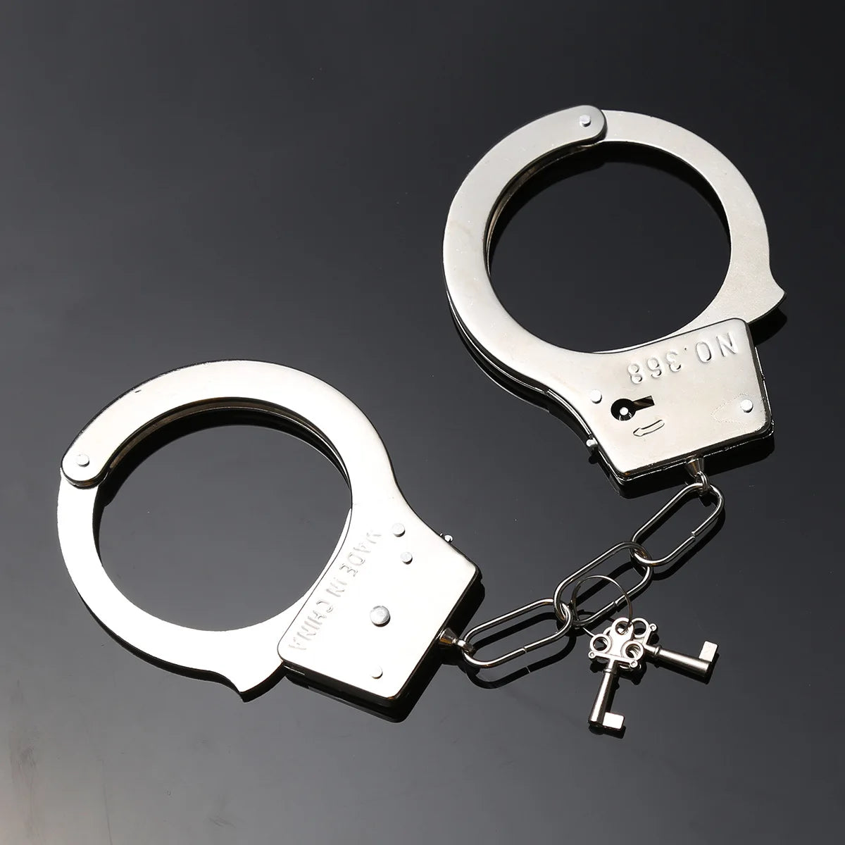 DUTRIEUX Stainless Steel Handcuffs – Adjustable Metal Ankle & Wrist Cuffs with Chain, BDSM Bondage Restraints for Couples