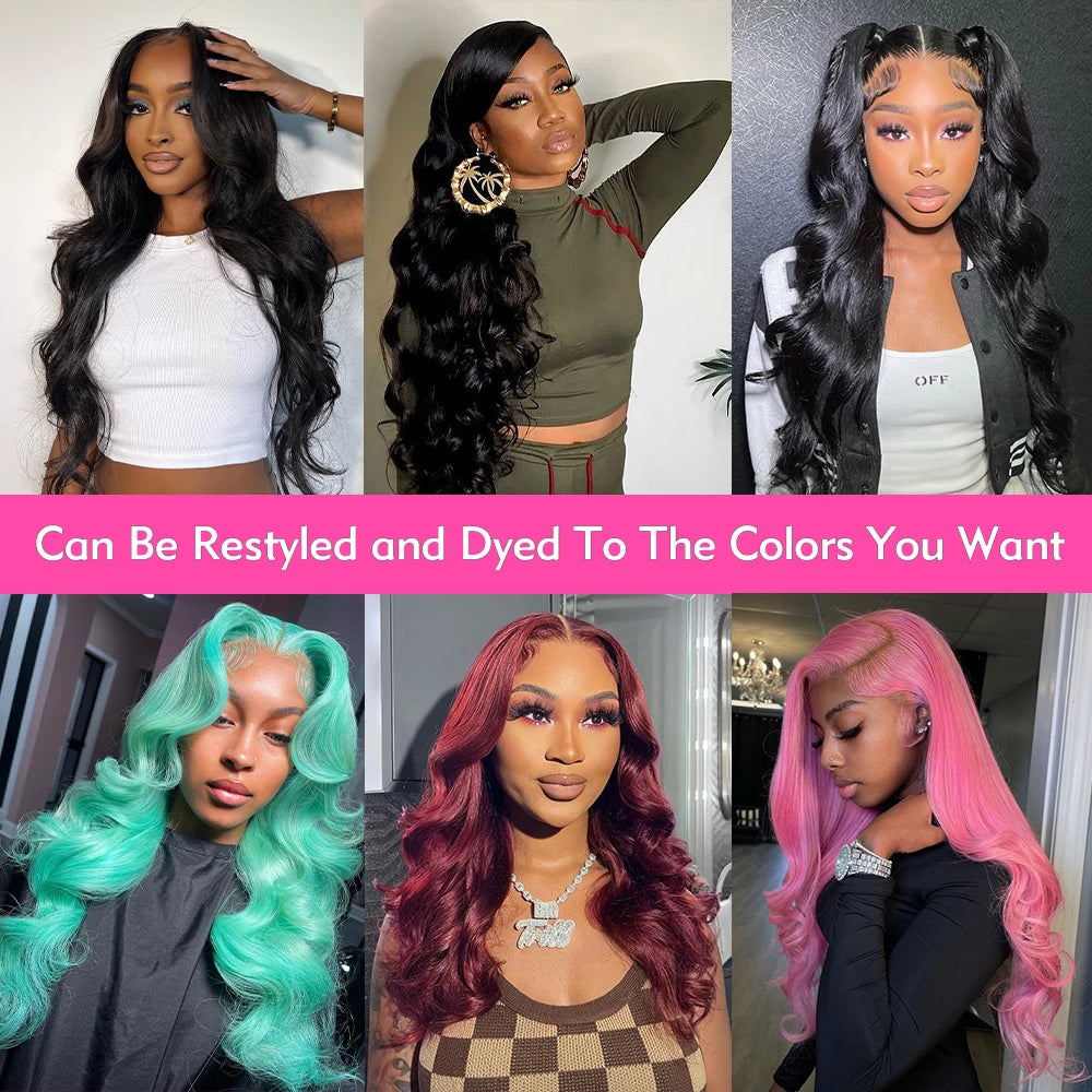 Brazilian Body Wave Lace Front Wig - 13x4 13x6 HD Lace Frontal Human Hair Wig for Women Natural Look
