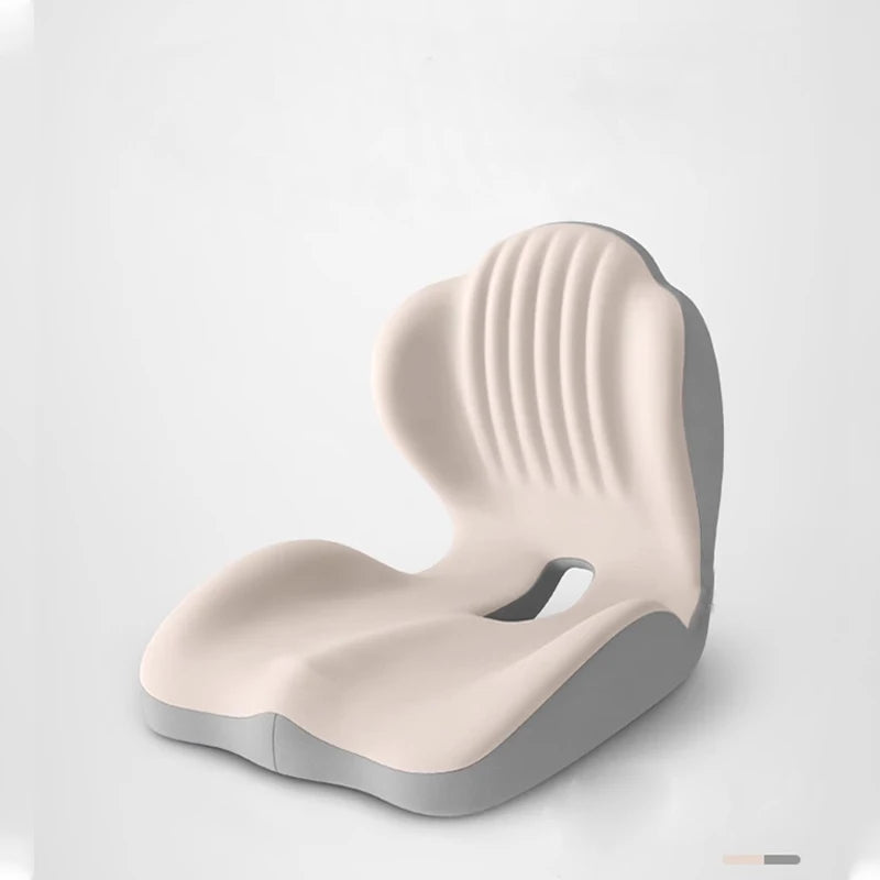 Memory Foam Truck Seat Cushion – L-Shaped Ergonomic Design with Lumbar Support Pillow for Drivers