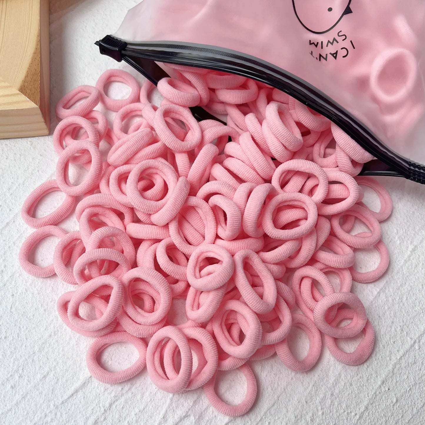 20/50PCS Kids Elastic Hair Bands – Girls Sweets Scrunchie Rubber Bands for Children Hair Ties & Headbands