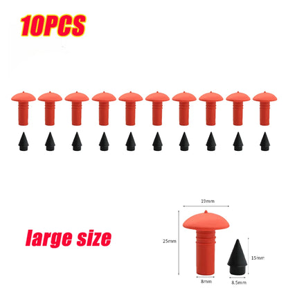 Professional Tubeless Tire Repair Kit - Heavy Duty Puncture Plug Gun with Mushroom Plugs for Car & Motorcycle
