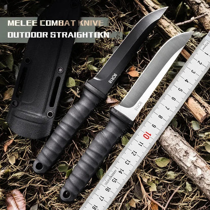 5Cr15Mov Stainless Steel Meat Cleaver – Sharp Boning Knife with Holster & Multifunction Vegetable Peeler