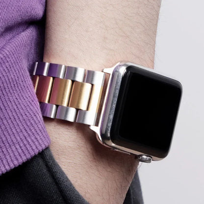 Stainless Steel Strap for Apple Watch – Metal Band Bracelet for 38-49mm, Compatible with iWatch Series 10-4, Ultra 2 & More