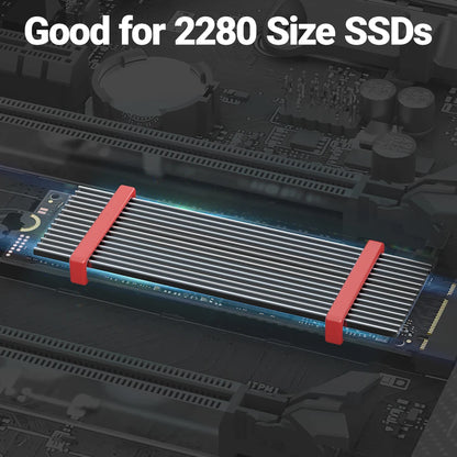 JEYI M.2 SSD Heatsink - Aluminum PS5 Radiator with Silicone Thermal Pad for NVMe NGFF M.2 2280 PCIe SSD