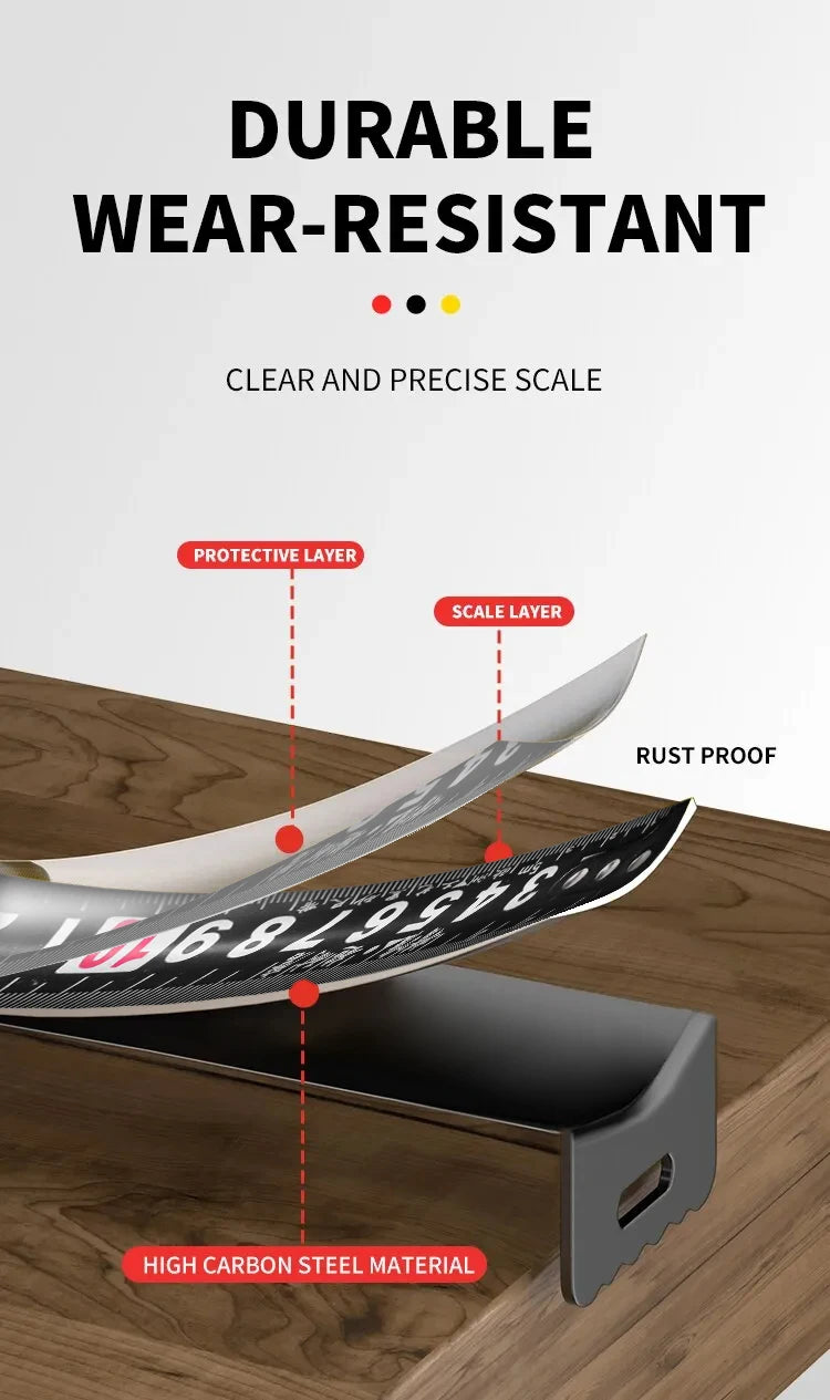 High-Precision Measuring Tools — 3/5/7.5M Waterproof & Anti-Corrosion Tape Measure for Woodworking & Household Use