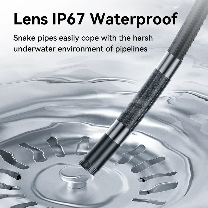 360° Articulating Borescope Camera - LED Endoscope Inspection Tool for Android & iOS Phones