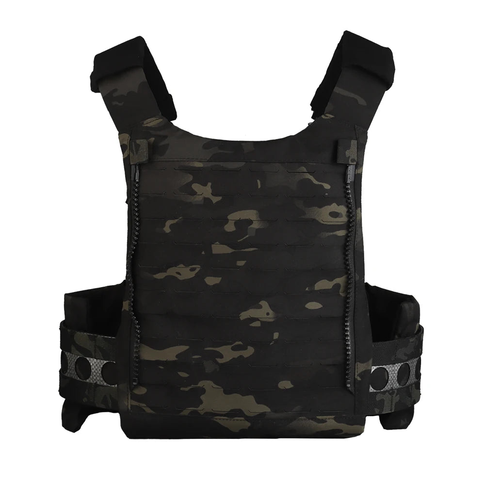 Tactical Vest Ferro Plate Carrier V5 – Military Hunting Airsoft Body Armor with Portable MOLLE System & Triple Magazine Pouch