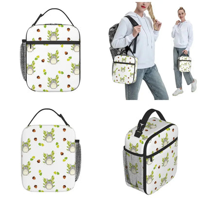 Totoro Miyazaki Anime Insulated Lunch Tote Bag – Portable Thermal Cooler for School & Office