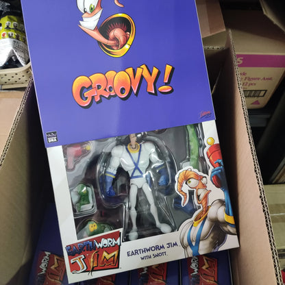 Genuine Earthworm Jim 2.0 PDNA 1/12 Scale Psy-Crow & Bob The Killer Action Figures – Collectible Worm Body Toys & Gifts
