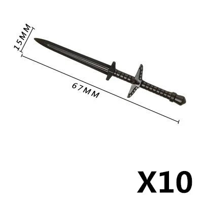 Military Knight Building Blocks - Medieval Soldier Figures with Weapons & Accessories Mini Bricks Set