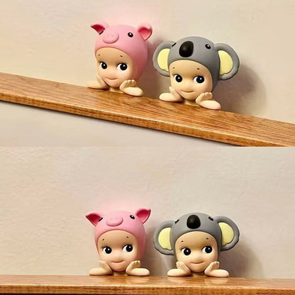 Cute Animal & Fruit Series Blind Box Figures – 8cm Anime Dolls, Car Ornaments & Collectible Gifts