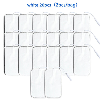 5×9cm Non-Woven Electrode Pads – 2mm Plug for TENS Muscle Stimulator & Acupuncture Machine, Gel Patch Accessories
