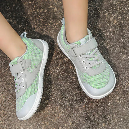 Kids Barefoot Sneakers - Wide Toe Natural Foot Shape Shoes For Boys & Girls Toddlers and Big Kids