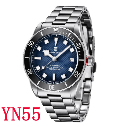 PAGANI DESIGN 2025 BB58 Men's Watch – Retro Automatic NH35A Mechanical, Luxury 100M Waterproof Wristwatch