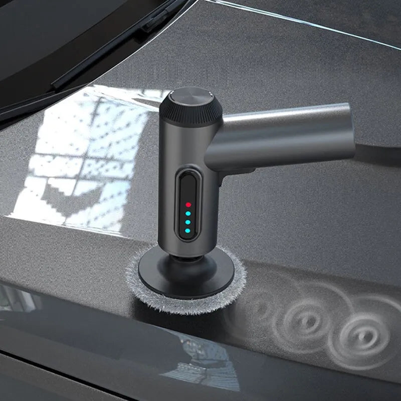 Handheld Wireless Car Polisher - Power Tool for Car Body Cleaning, Waxing, and Repair