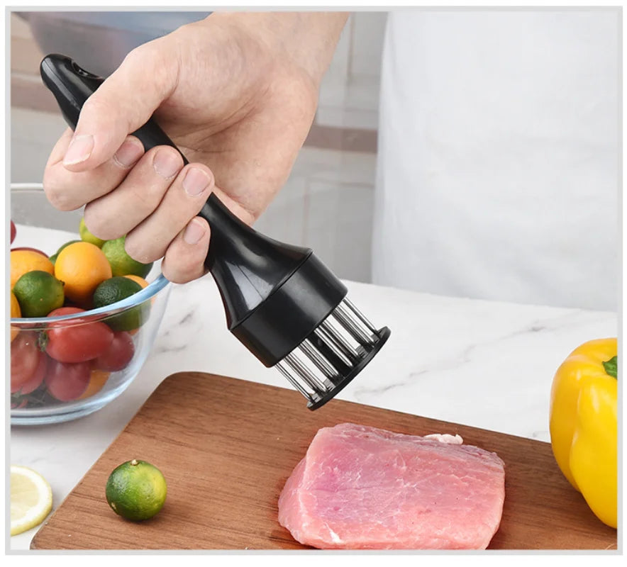 Stainless Steel Meat Tenderizer Needle: Professional Kitchen Tool for Cooking - Perfect Steak Tenderizer and Rib Breaker