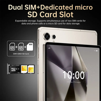 Original Pad 7s Pro 10.1" Tablet – Android 15, 22GB+2TB, 5G Dual SIM, 10000mAh Kids & Global Version