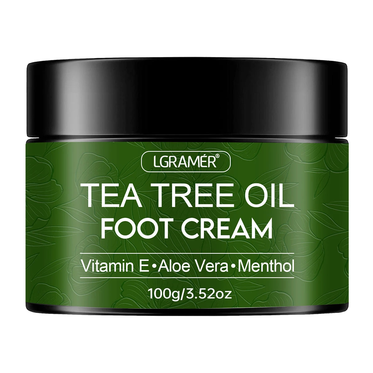Tea Tree Oil Foot Cream – Exfoliating Foot Care for Rough, Cracked Feet, Softening & Long-Lasting Moisturization